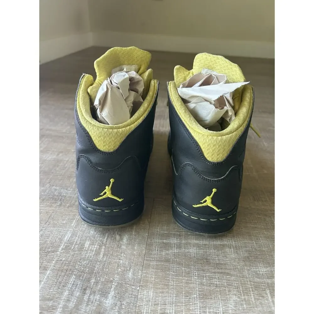 Nike Air Jordan Prime 5 Mens Size Black Yellow High Top Basketball Shoes 429489